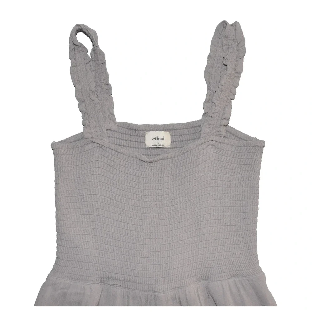 A5 NWOT ARITZIA WILFRED Smocked Bodice Wide Leg Chianti Jumpsuit Size S